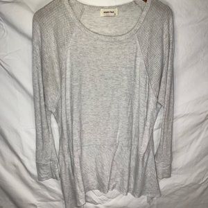 HAPPY DAYS womens light weight gray sweater